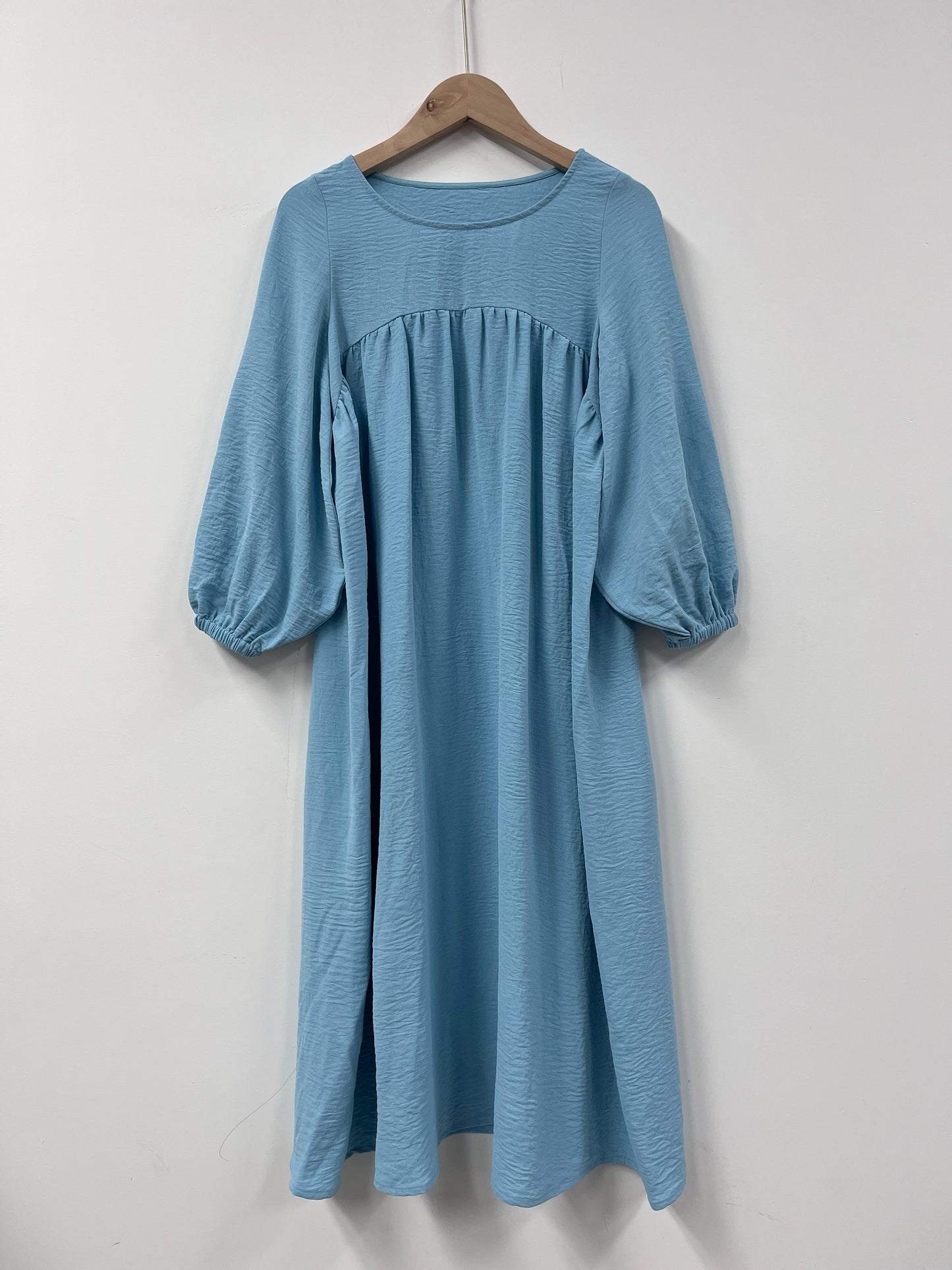 Kids Abaya Ramadan Muslim Dubai Elegant Girl's Solid Crew Neck Long Sleeve Kaftan Kebaya Dress For Party Pray Gift MSL197