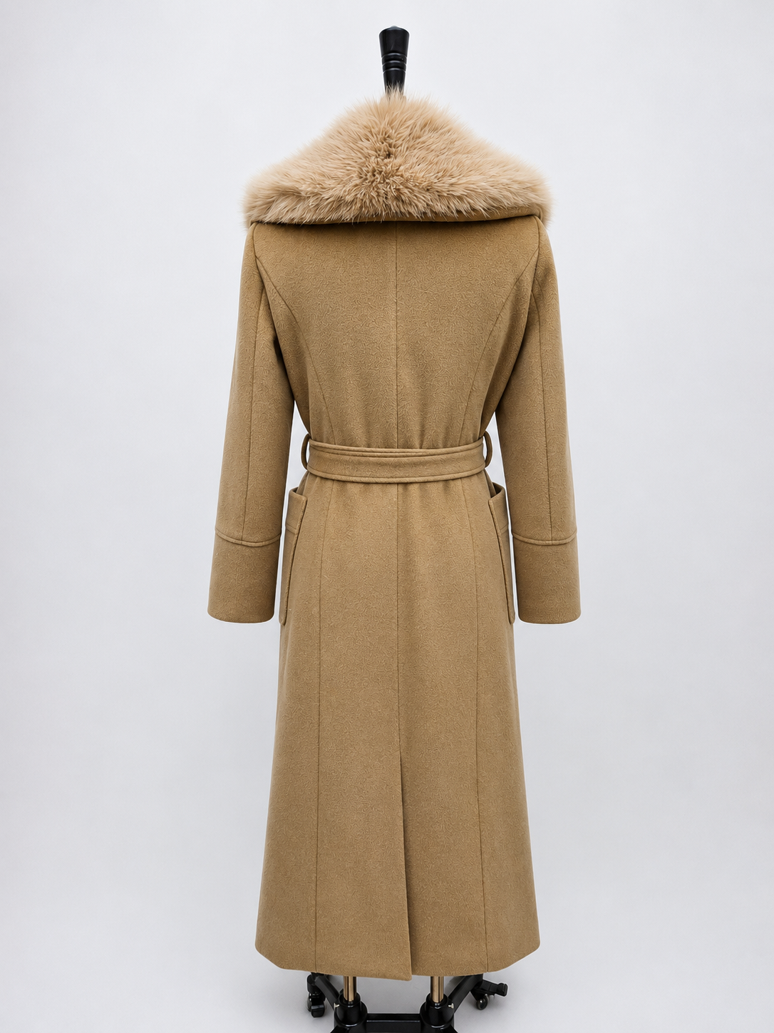 Women's Long Thick Warm Eco-Friendly Faux Fur Coat wholesale manufacturer style M3674 view 3