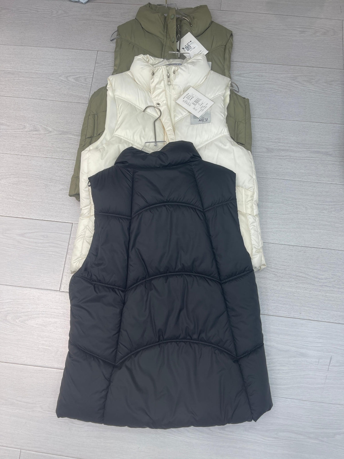 Women's wholesale puffer outerwear ready stock custom logo PJ-0815-054 image 2
