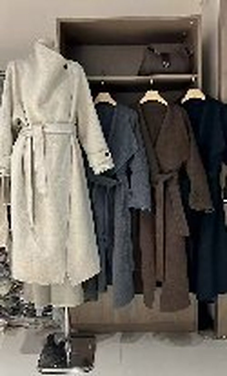 Ready Stock Women's Winter Wool Coat 2556 - Wholesale OEM ODM Wool Outerwear Factory - clear wholesale winter wool coat image 2