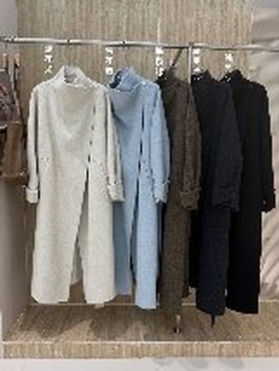 Ready Stock Women's Winter Wool Coat 5809 - Wholesale OEM ODM Wool Outerwear Factory - clear wholesale winter wool coat image 2