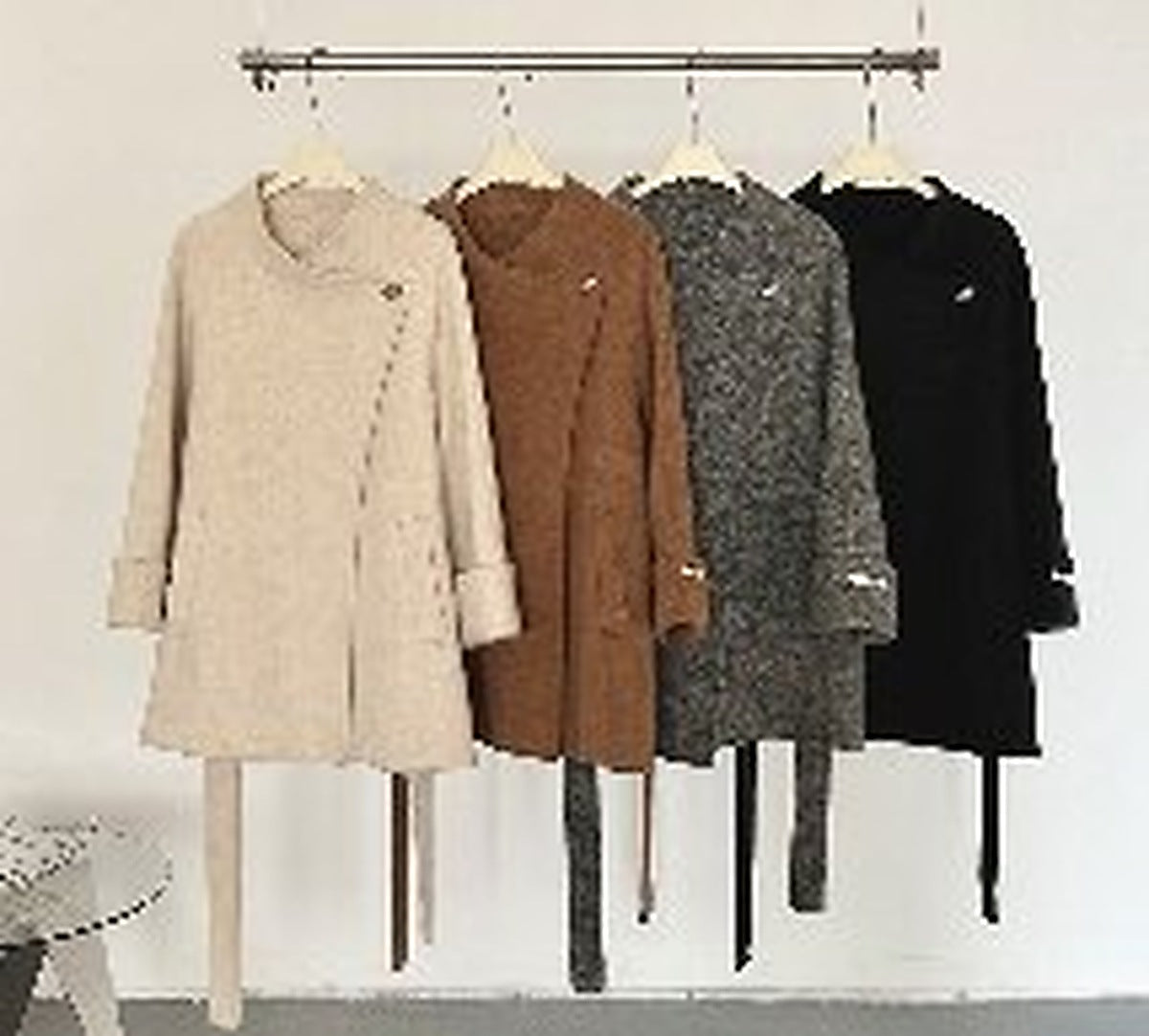 Ready Stock Women's Winter Wool Coat 8501 - Wholesale OEM ODM Wool Outerwear Factory - clear wholesale winter wool coat image 2