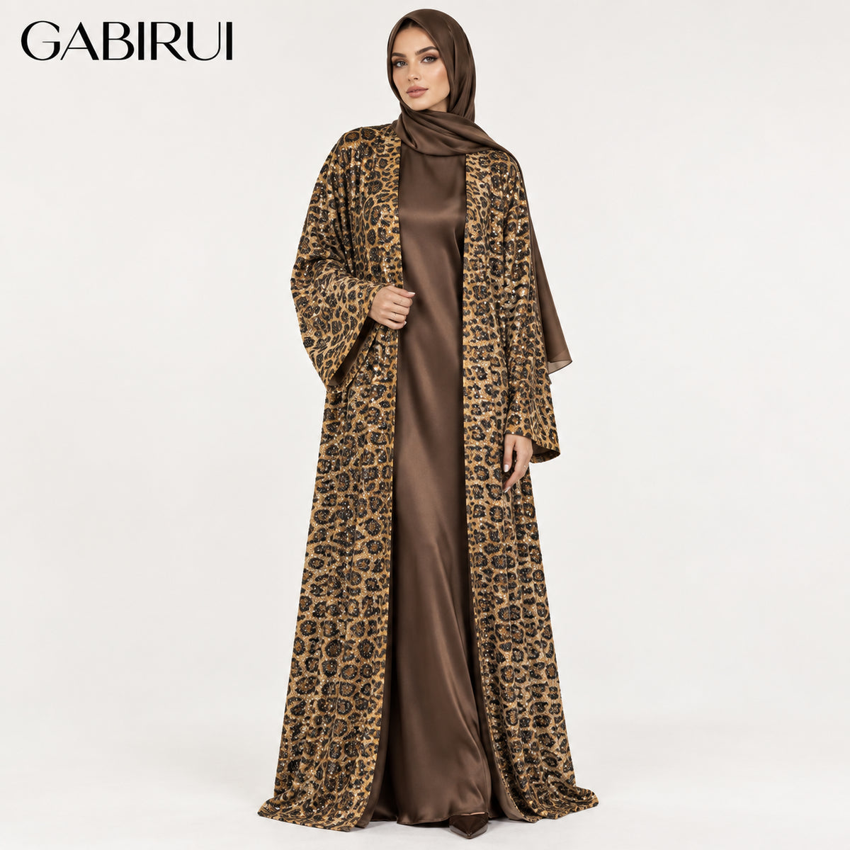 Wholesale luxury sequin beaded abaya manufacturer GBR-11000038253195