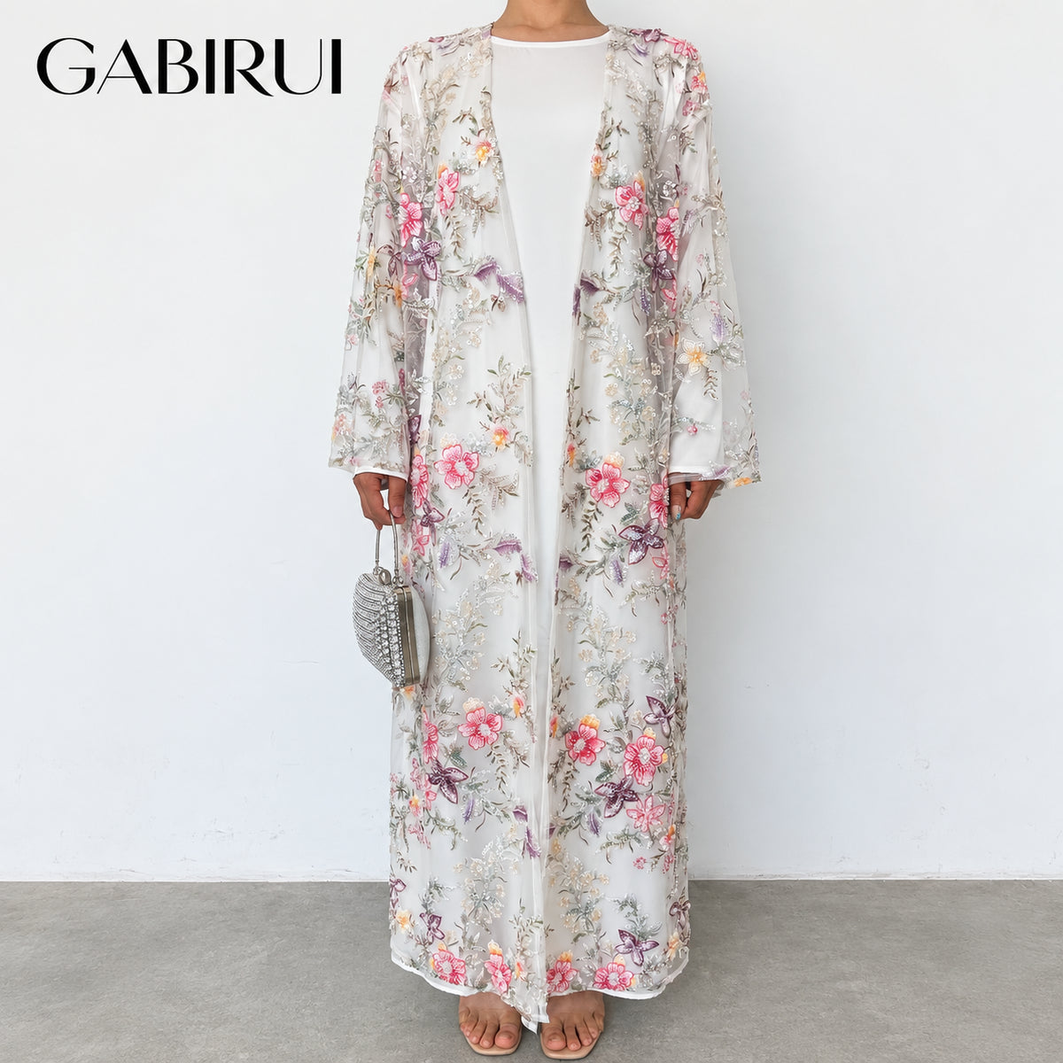 Wholesale luxury sequin beaded abaya manufacturer GBR-1601515582480