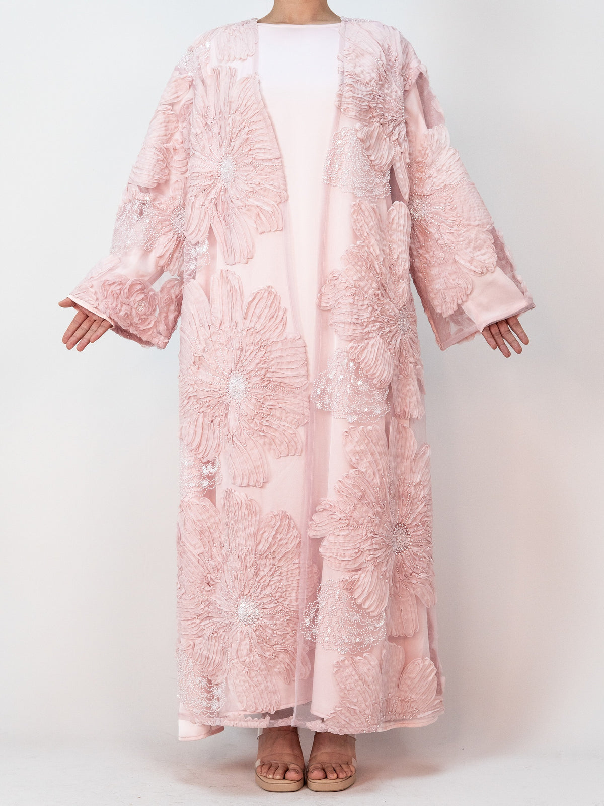 Wholesale luxury sequin beaded abaya manufacturer GBR-1601728023848