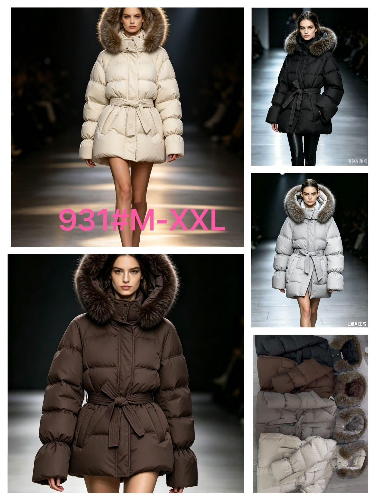 Women's Faux Fur Hooded Puffer Jacket wholesale PB-PJ-2026-042 image 1