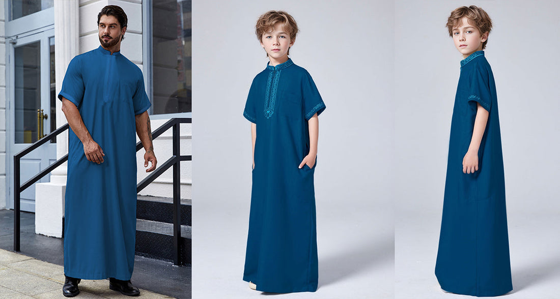 How to find a Muslim men's thobe family clothing robe customizer who can use embroidery, stitching, cotton production process