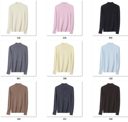 Wholesale Women's Cashmere Cashmere Blend Sweater XW8802 - OEM ODM Knitwear Factory color options
