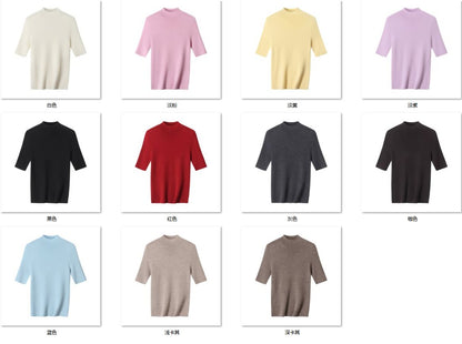 Wholesale Women's 100% Wool Sweater XW8606 - OEM ODM Knitwear Factory color options