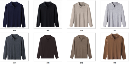 Men's Wool Blend Sweater JFW08 color options