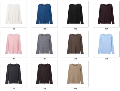 Wholesale Women's 100% Wool Sweater NZ8892 - OEM ODM Knitwear Factory color options