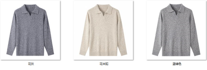 Men's Wool Blend Sweater YX38 color options