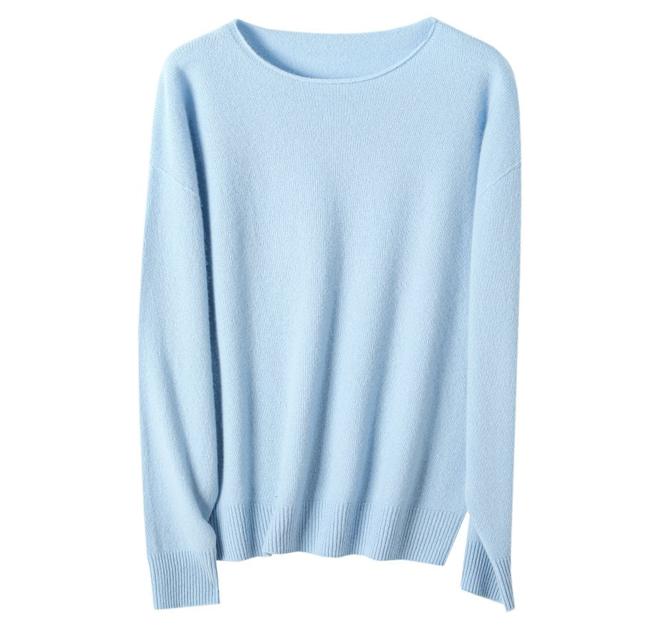 Wholesale Women's Cashmere Cashmere Blend Sweater NZ9912 - OEM ODM Knitwear Factory main image
