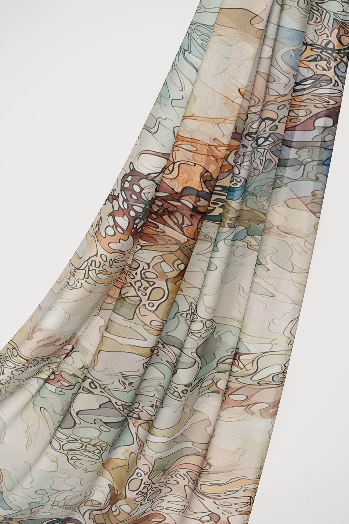 Wholesale Flutter Print Modal Hijab - Custom Modal Hijab Factory