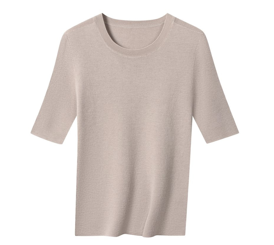 Wholesale Women's 100% Wool Sweater HQ816 - OEM ODM Knitwear Factory main image