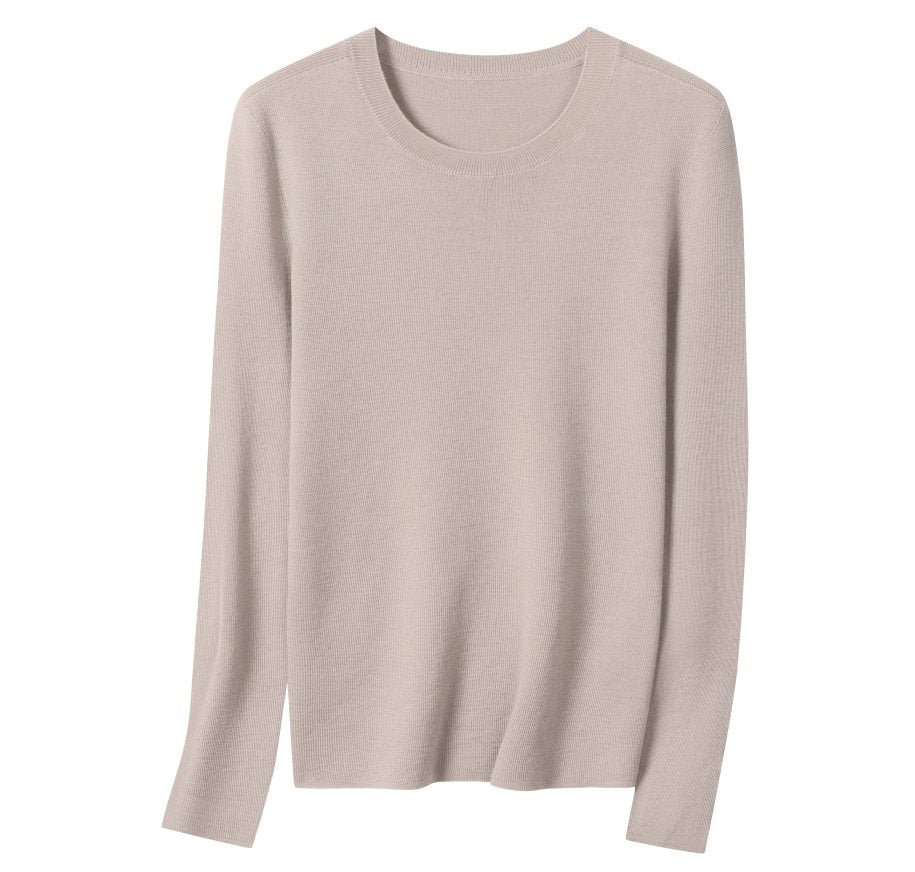 Wholesale Women's 100% Wool Sweater HQ812 - OEM ODM Knitwear Factory main image