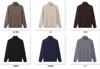 Men's Wool Blend Sweater SY35 color options
