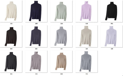 Wholesale Women's 100% Wool Sweater HQ602 - OEM ODM Knitwear Factory color options