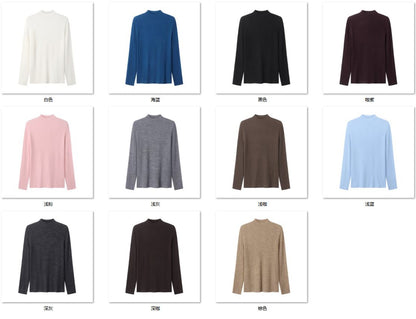 Wholesale Women's 100% Wool Sweater NZ8893 - OEM ODM Knitwear Factory color options