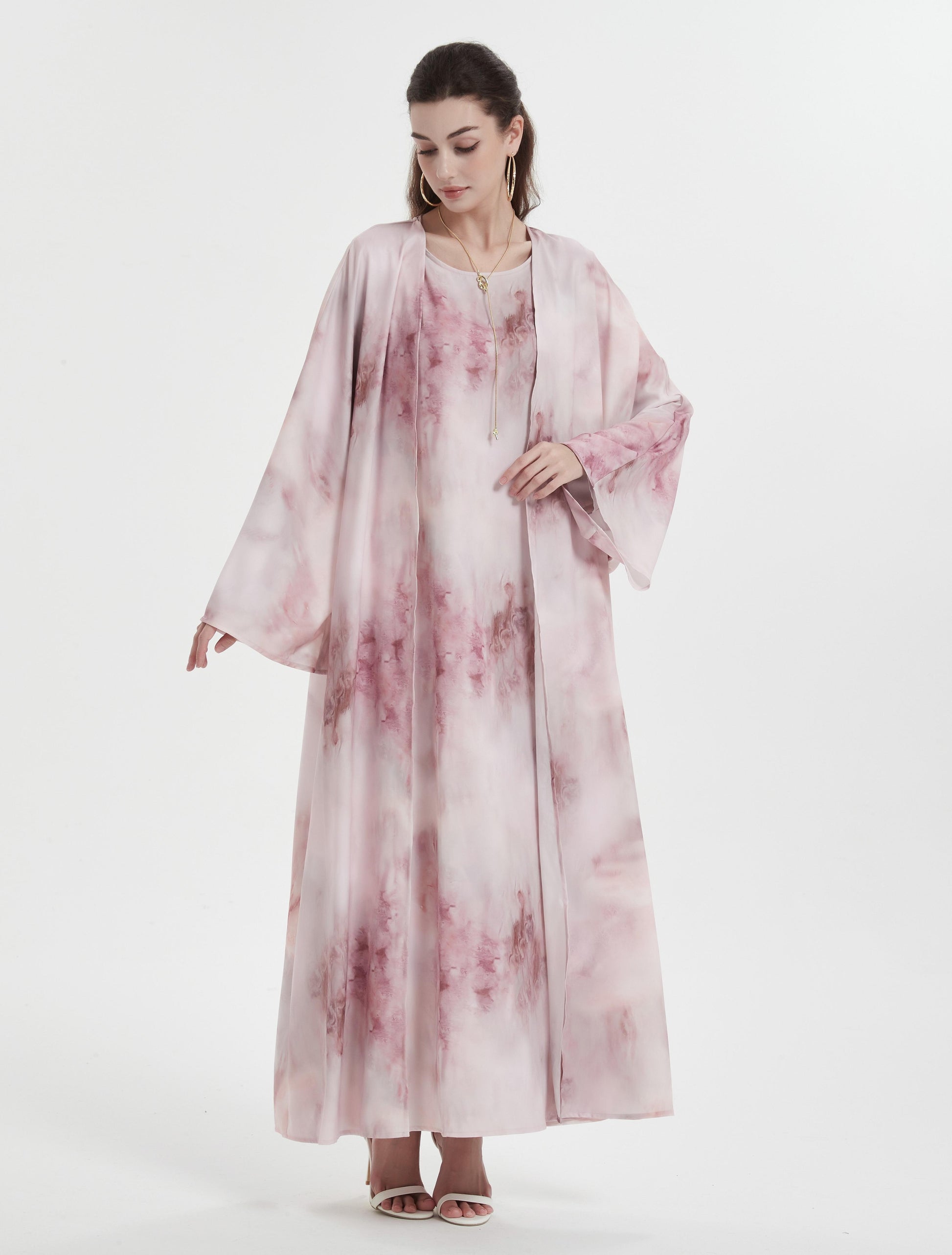 Kebaya Middle Eastern Muslim women's dress printed slim-fit with coat – PRINGBUD ISLAMIC CLOTHING Kebaya Middle Eastern Muslim women's dress printed slim-fit with coat – PRINGBUD ISLAMIC CLOTHING