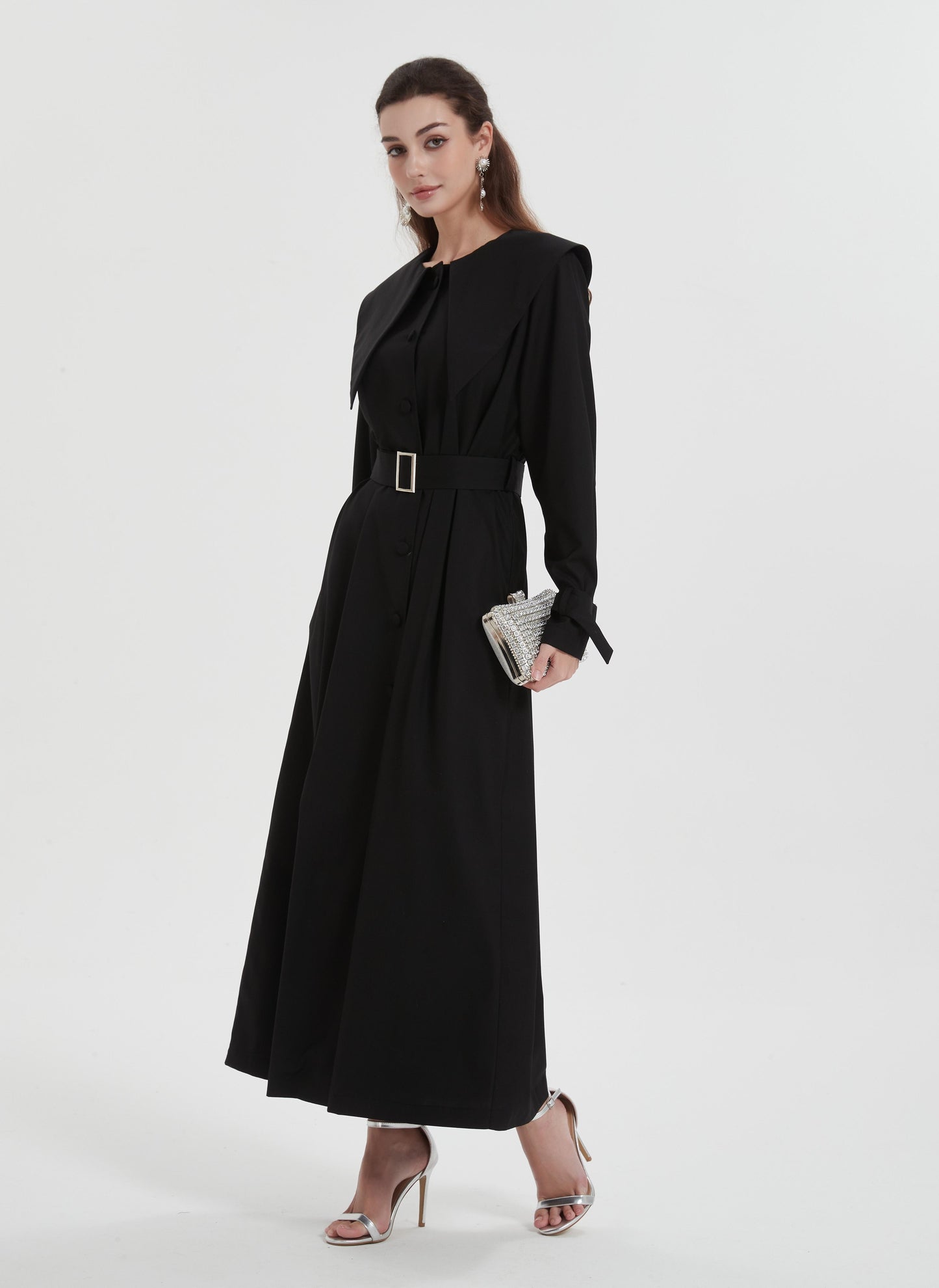 Middle East Muslim women's Maxi dress wear Dubai solid color unique ne PRINGBUD ISLAMIC CLOTHING Middle East Muslim women's Maxi dress wear Dubai solid color unique ne PRINGBUD ISLAMIC CLOTHING