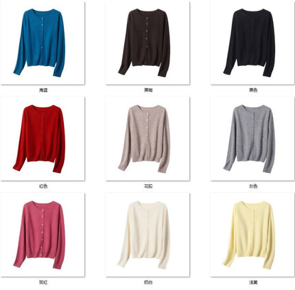 Wholesale Women's 100% Wool Sweater KK9709 - OEM ODM Knitwear Factory color options