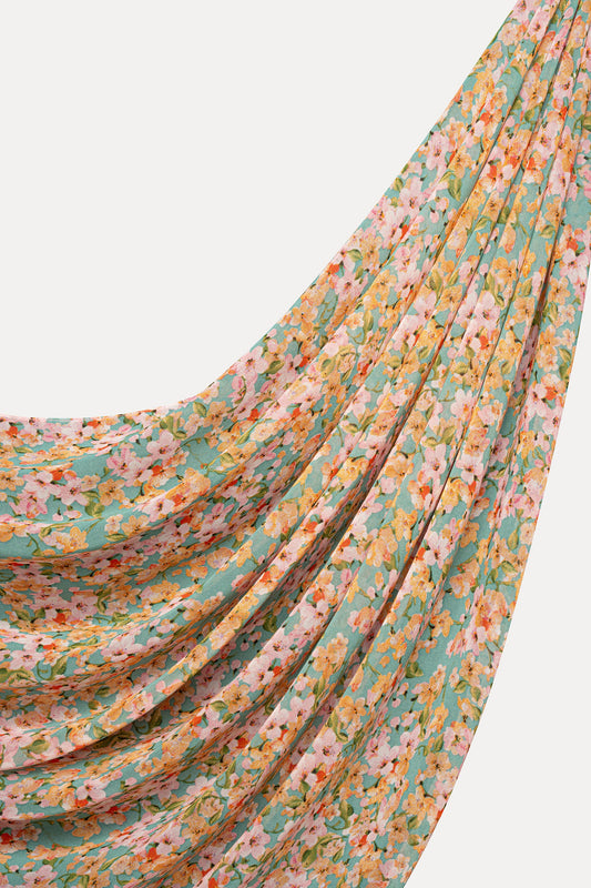 Wholesale Malibu Meadow Hijab - Custom Chiffon Hijab Factory
