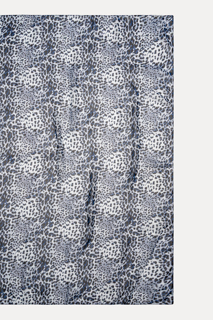 Wholesale Indigo Leopard Hijab - Custom Chiffon Hijab Factory