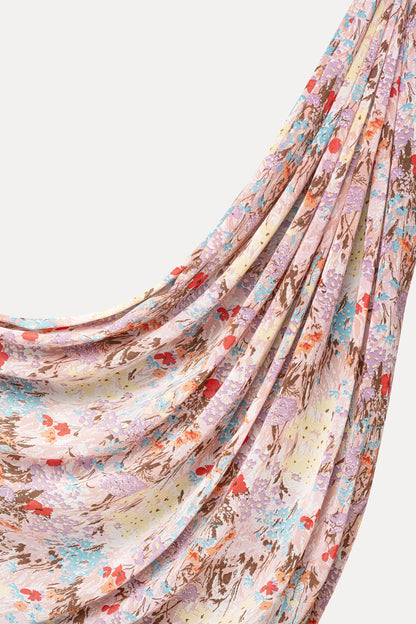 Wholesale Berry Bloom Hijab - Custom Chiffon Hijab Factory