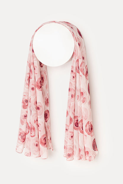 Wholesale Strawberry Rose Hijab - Custom Chiffon Hijab Factory