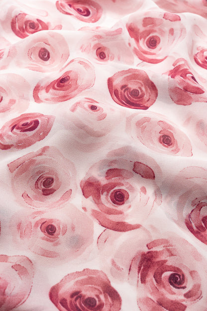 Wholesale Strawberry Rose Hijab - Custom Chiffon Hijab Factory