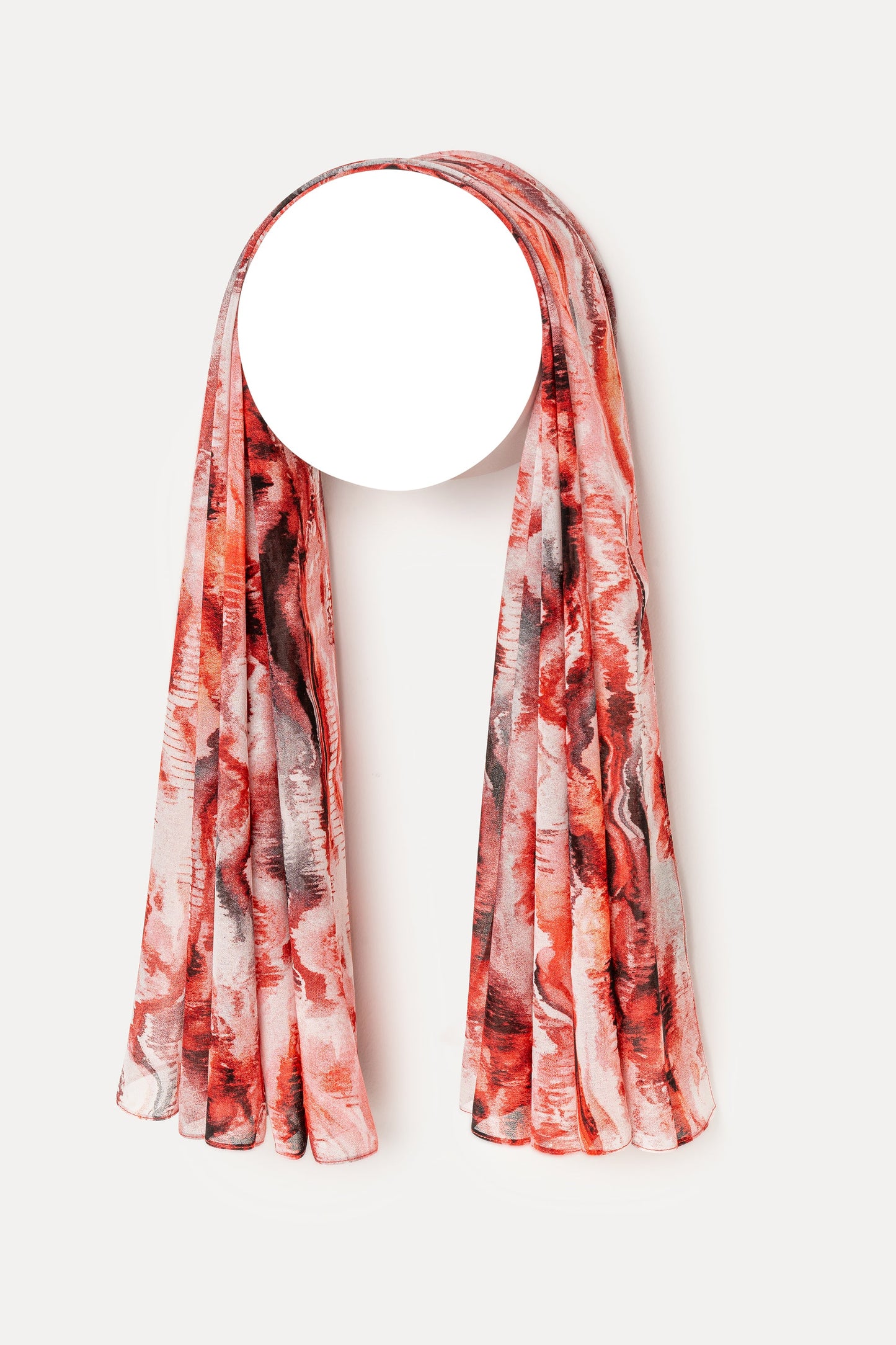 Wholesale Crimson Current Hijab - Custom Chiffon Hijab Factory