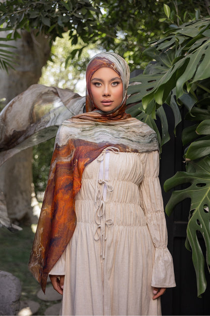 Wholesale Canyon Print Modal Hijab - Custom Modal Hijab Factory