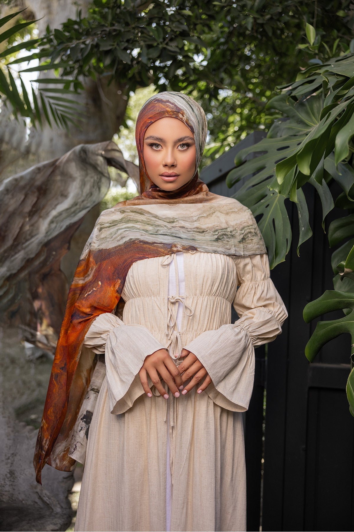 Wholesale Canyon Print Modal Hijab - Custom Modal Hijab Factory