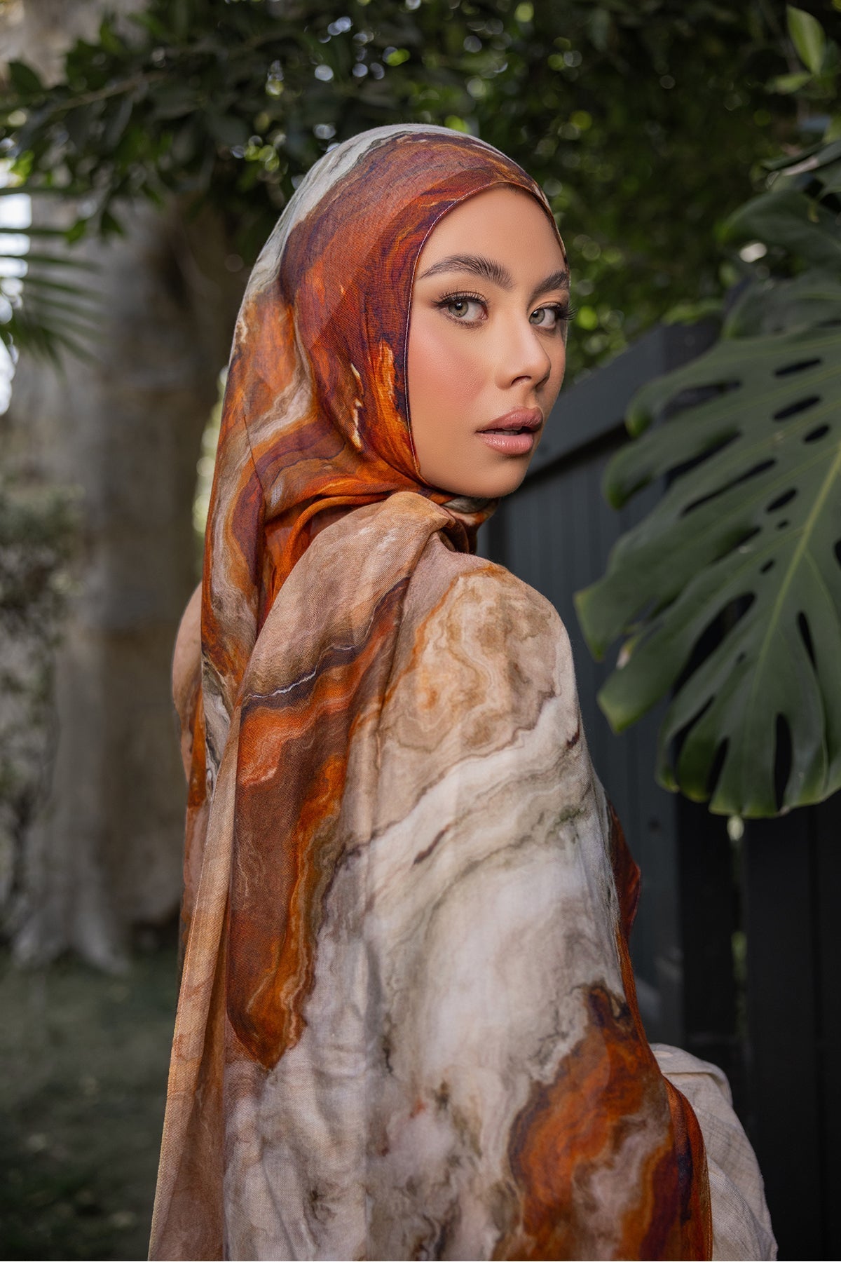 Wholesale Canyon Print Modal Hijab - Custom Modal Hijab Factory