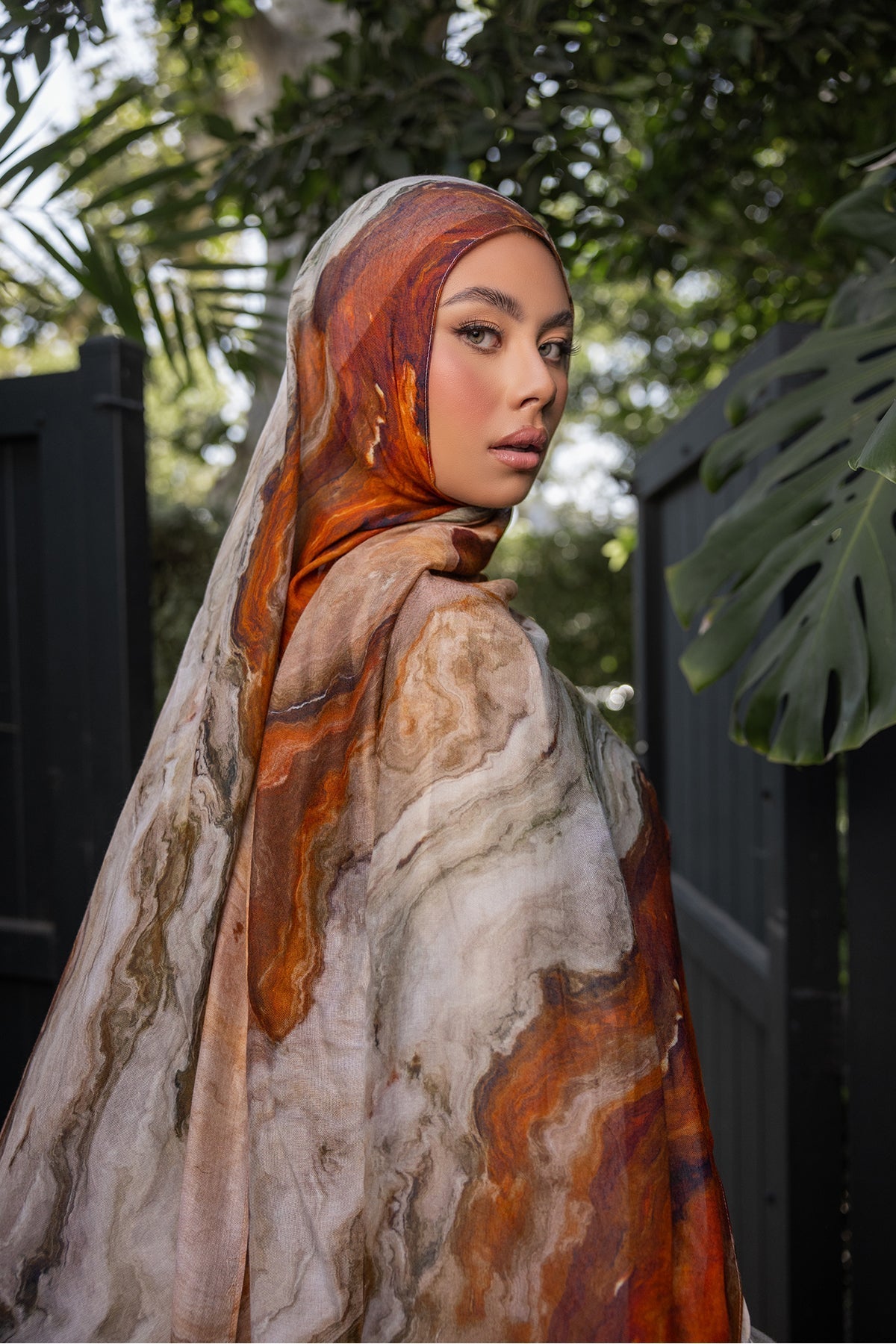 Wholesale Canyon Print Modal Hijab - Custom Modal Hijab Factory