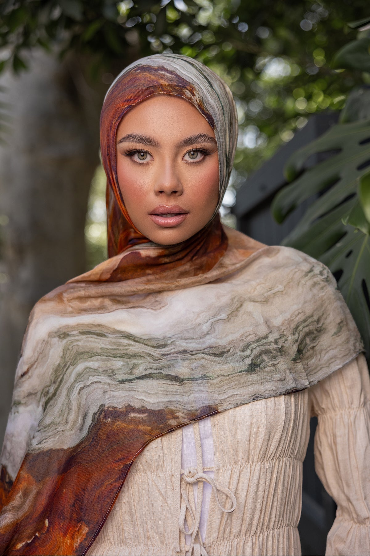 Wholesale Canyon Print Modal Hijab - Custom Modal Hijab Factory