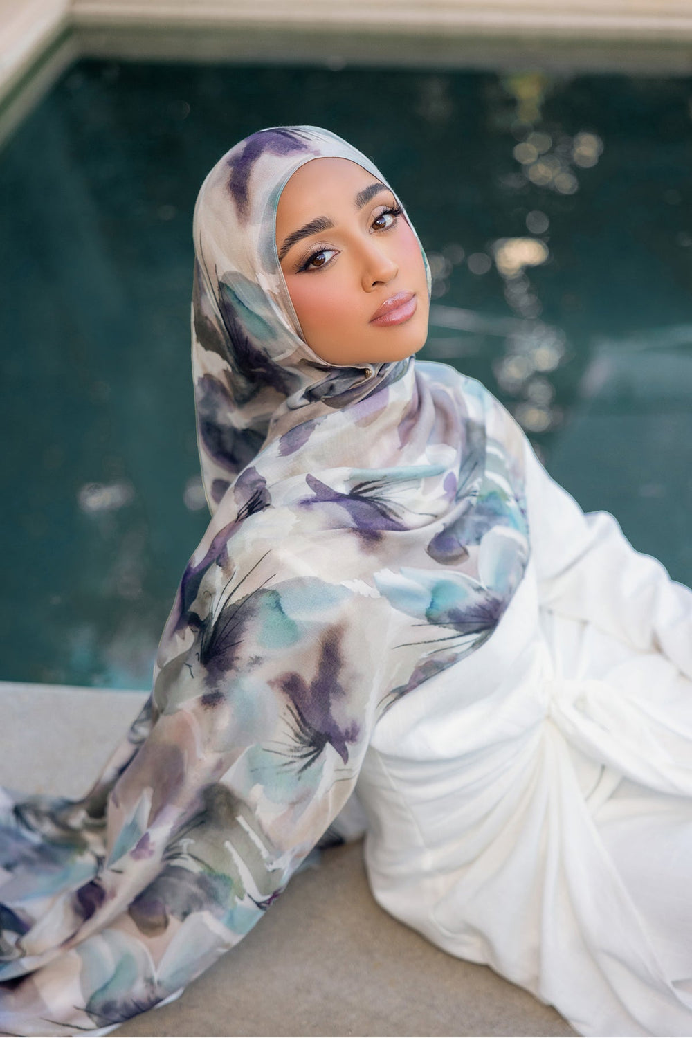 Wholesale Flora Print Modal Hijab - Custom Modal Hijab Factory