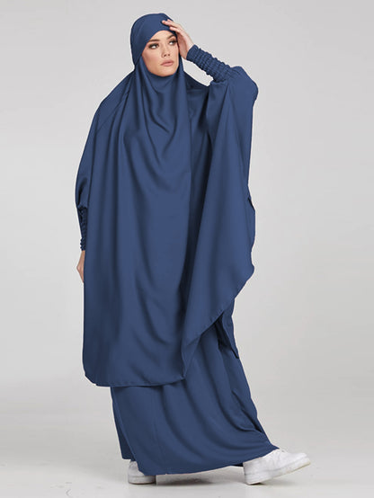 Ramadan Robe 2-Piece Set for Women, Modest Crew Neck, Swing Kafta n Abayas, Long Length Hijab Outfits, women's Clothing MSL59