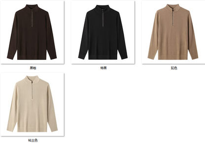 Men's Wool Blend Sweater JX66 color options