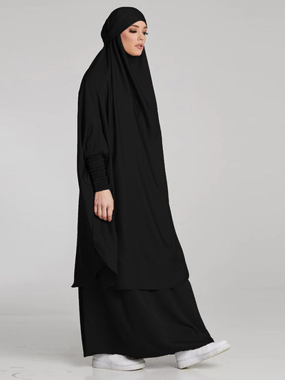 Ramadan Robe 2-Piece Set for Women, Modest Crew Neck, Swing Kafta n Abayas, Long Length Hijab Outfits, women's Clothing MSL59