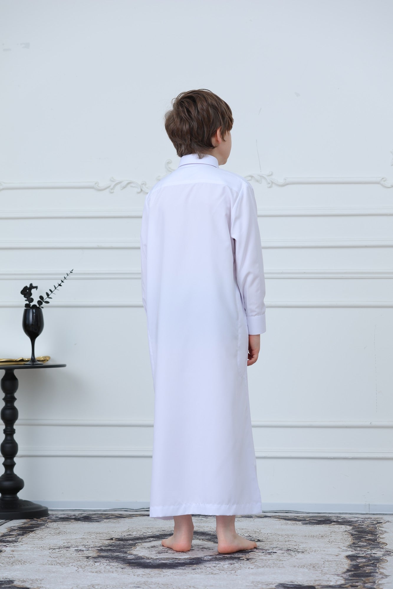 Classic Long Sleeve Boys Thobe Wholesale Ready to Ship | KID0001 wholesale KID0001 image 4