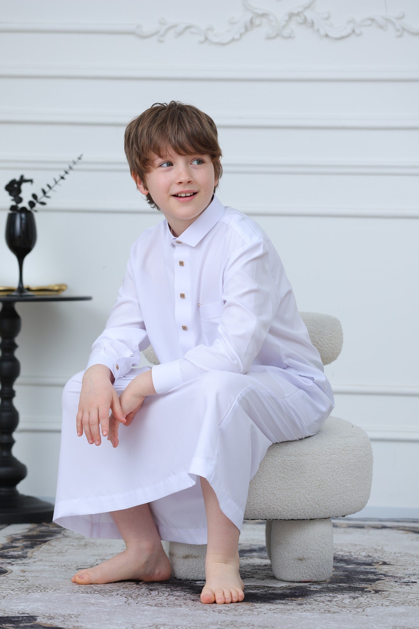 Classic Long Sleeve Boys Thobe Wholesale Ready to Ship | KID0001 wholesale KID0001 image 5