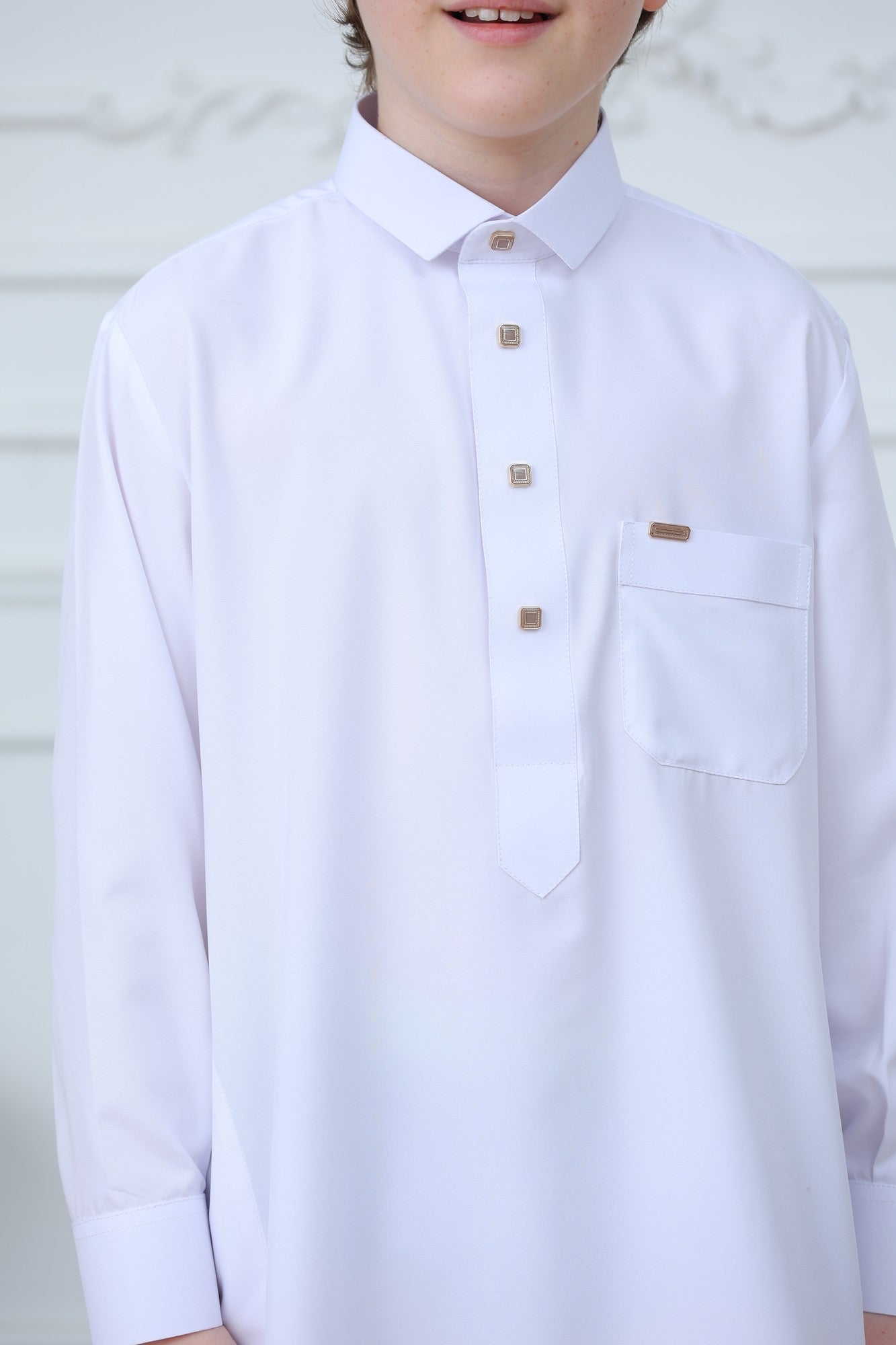 Classic Long Sleeve Boys Thobe Wholesale Ready to Ship | KID0001 wholesale KID0001 image 7