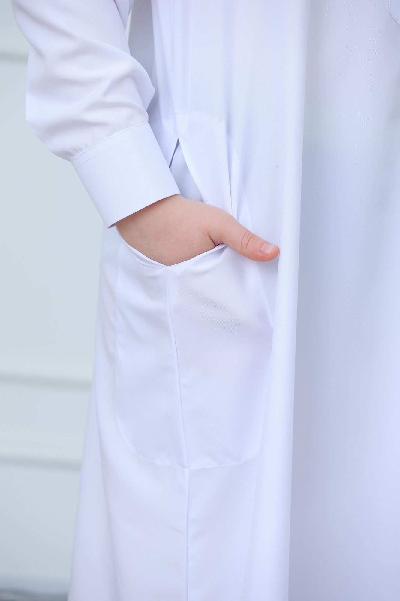 Classic Long Sleeve Boys Thobe Wholesale Ready to Ship | KID0001 wholesale KID0001 image 9