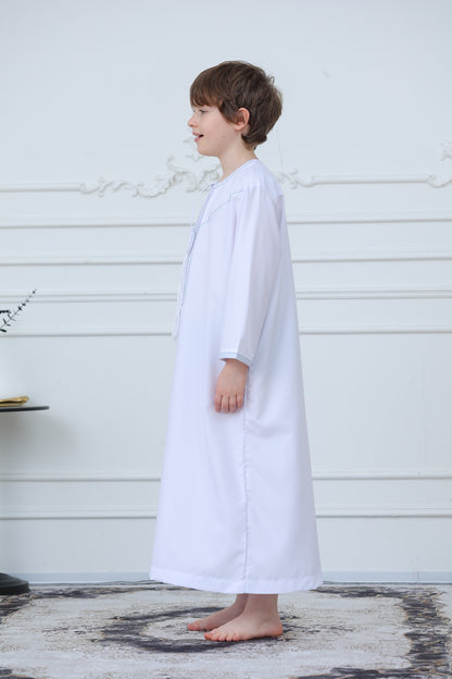 Classic Long Sleeve Boys Thobe Wholesale Ready to Ship | KID0004 wholesale KID0004 image 2
