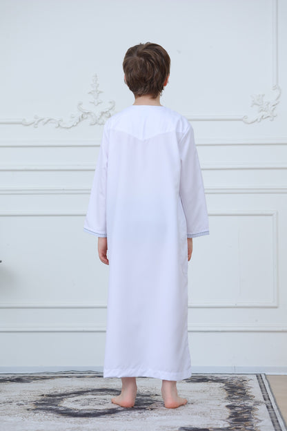 Classic Long Sleeve Boys Thobe Wholesale Ready to Ship | KID0004 wholesale KID0004 image 3