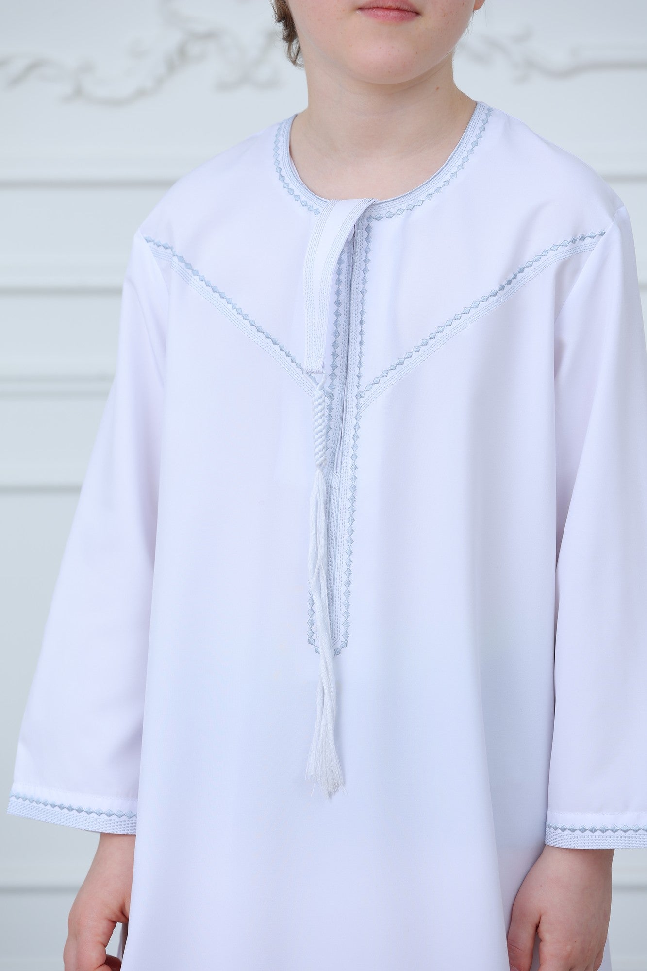 Classic Long Sleeve Boys Thobe Wholesale Ready to Ship | KID0004 wholesale KID0004 image 5