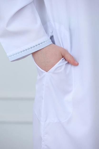 Classic Long Sleeve Boys Thobe Wholesale Ready to Ship | KID0004 wholesale KID0004 image 6