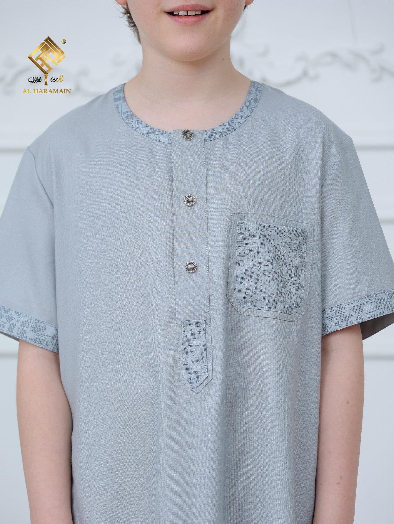 Classic Short Sleeve Boys Thobe Wholesale Ready to Ship | KID0016 wholesale KID0016 image 6